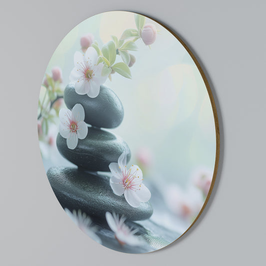 MINDFUL MOMENTS Arte de pared redondo