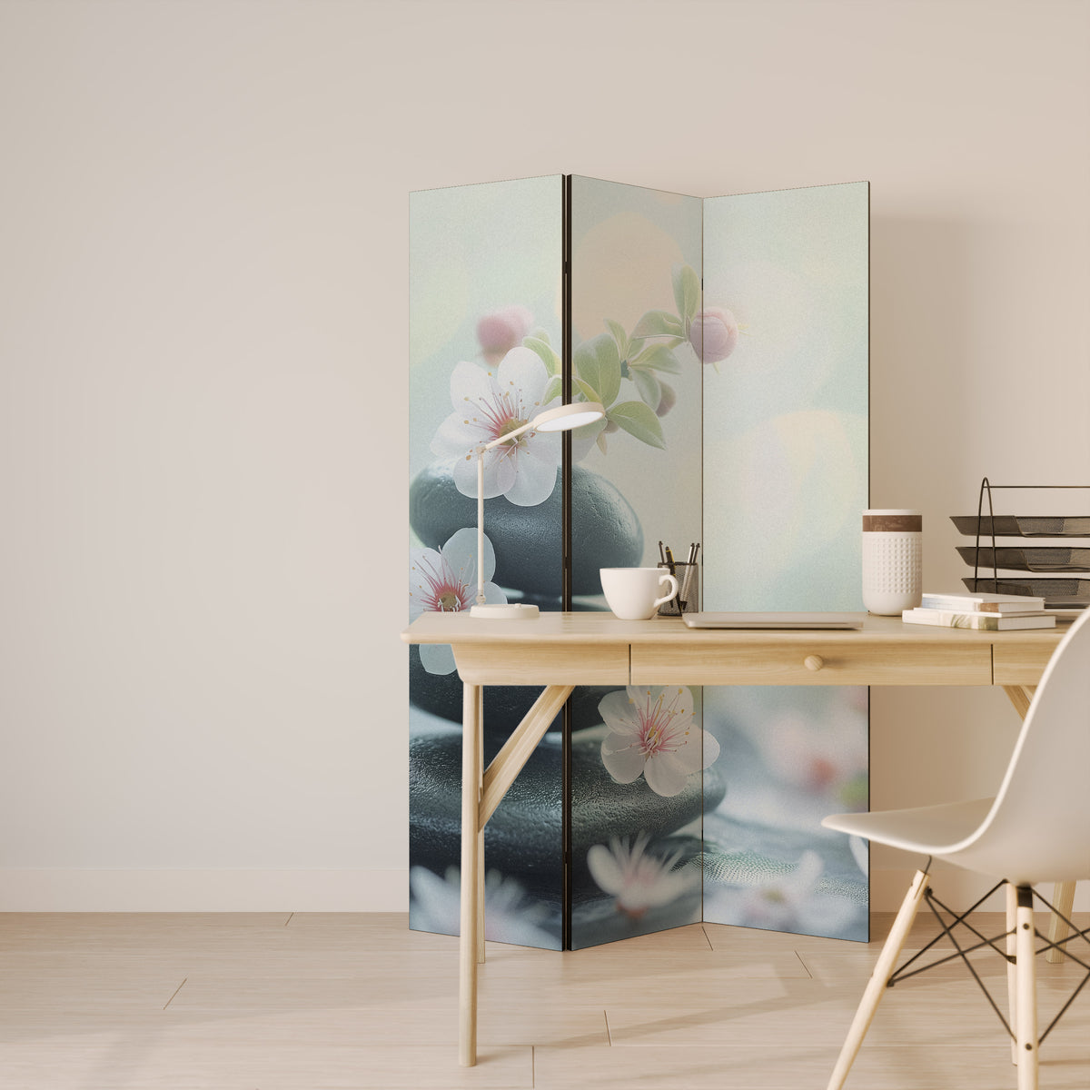 MINDFUL MOMENTS Biombo de 3 paneles