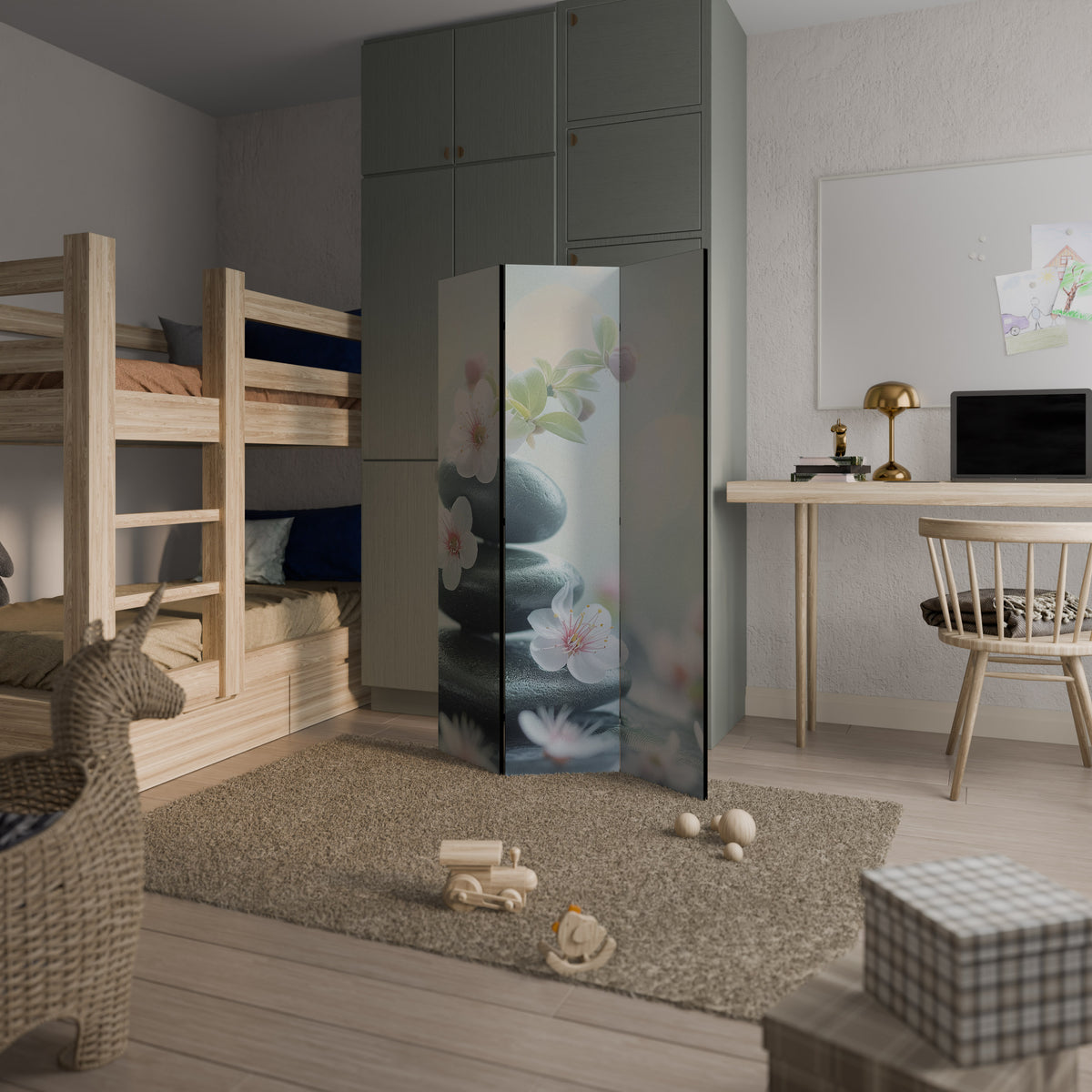 MINDFUL MOMENTS 3-Panel Room Divider