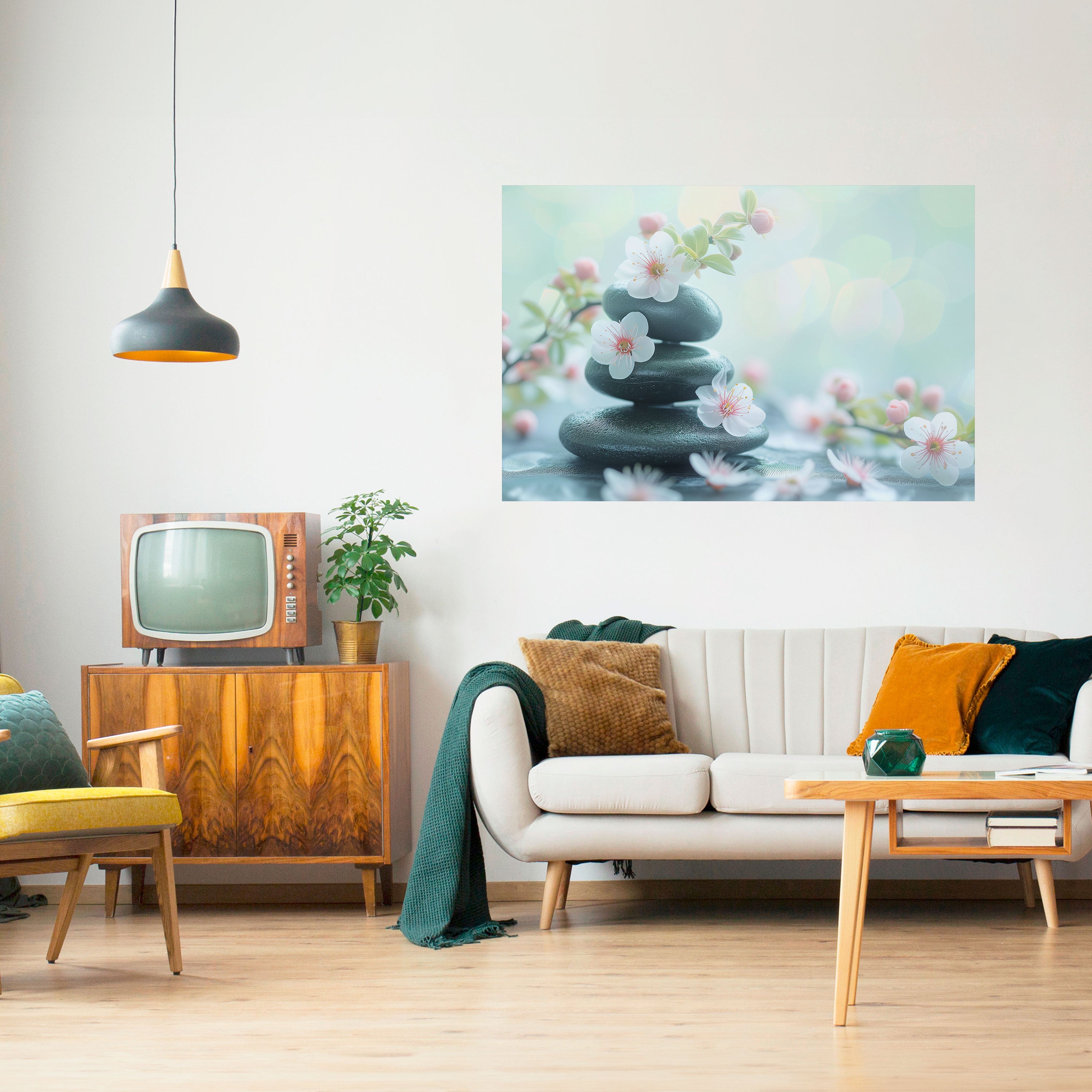 MOMENTOS DE CONSCIENCIA Póster horizontal autoadhesivo