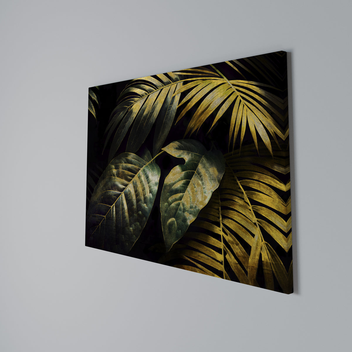 ENIGMATIC FOLIAGE TWILIGHT Cuadro en lienzo horizontal