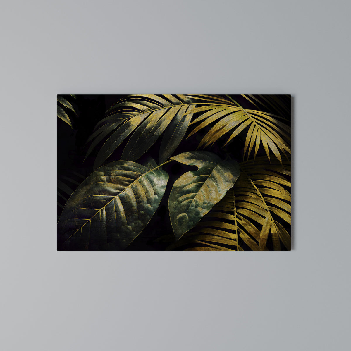 ENIGMATIC FOLIAGE TWILIGHT Cuadro en lienzo horizontal