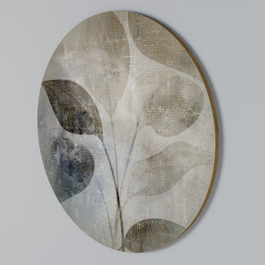 SERENE BOTANICAL HARMONY Arte de pared redondo