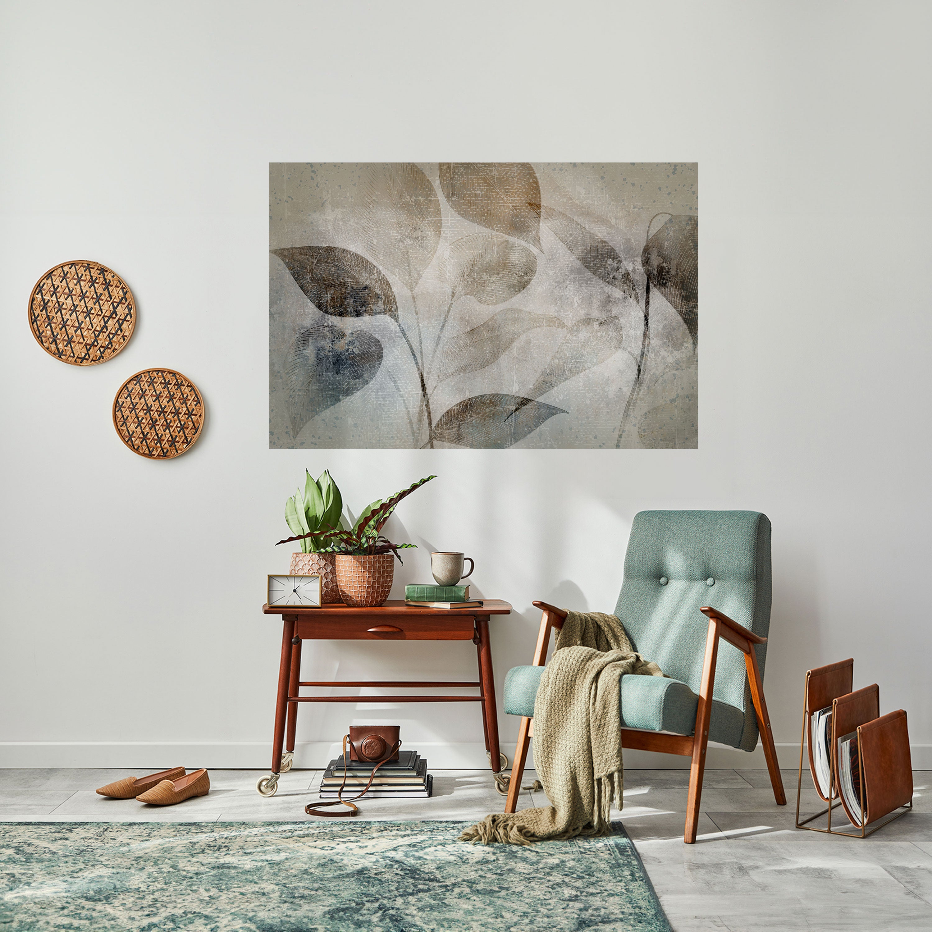 Póster horizontal autoadhesivo SERENE BOTÁNICA ARMONÍA