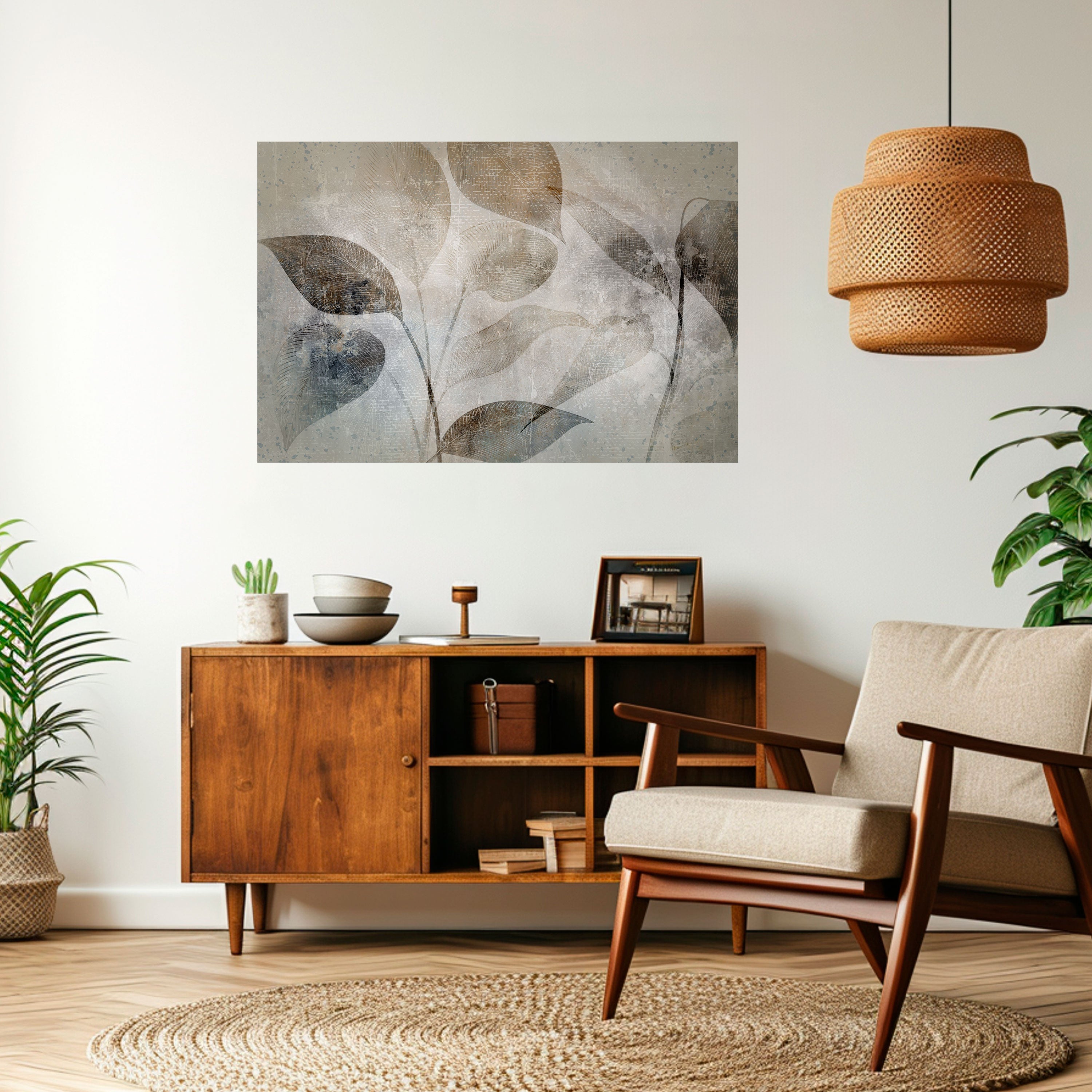 Póster horizontal autoadhesivo SERENE BOTÁNICA ARMONÍA