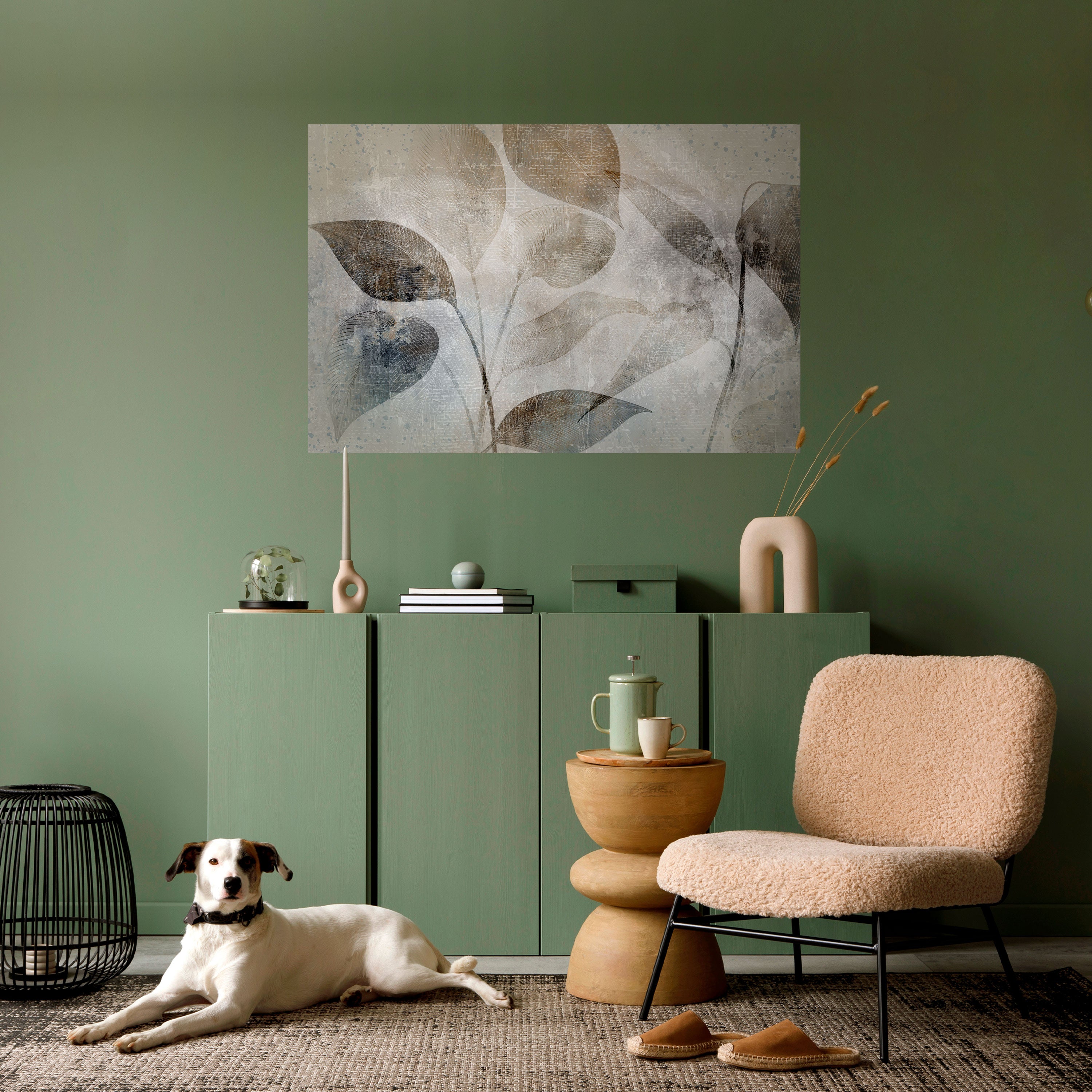 Póster horizontal autoadhesivo SERENE BOTÁNICA ARMONÍA