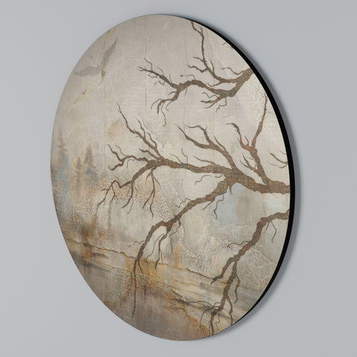 FLIGHT OF FANTASY Arte de pared redondo