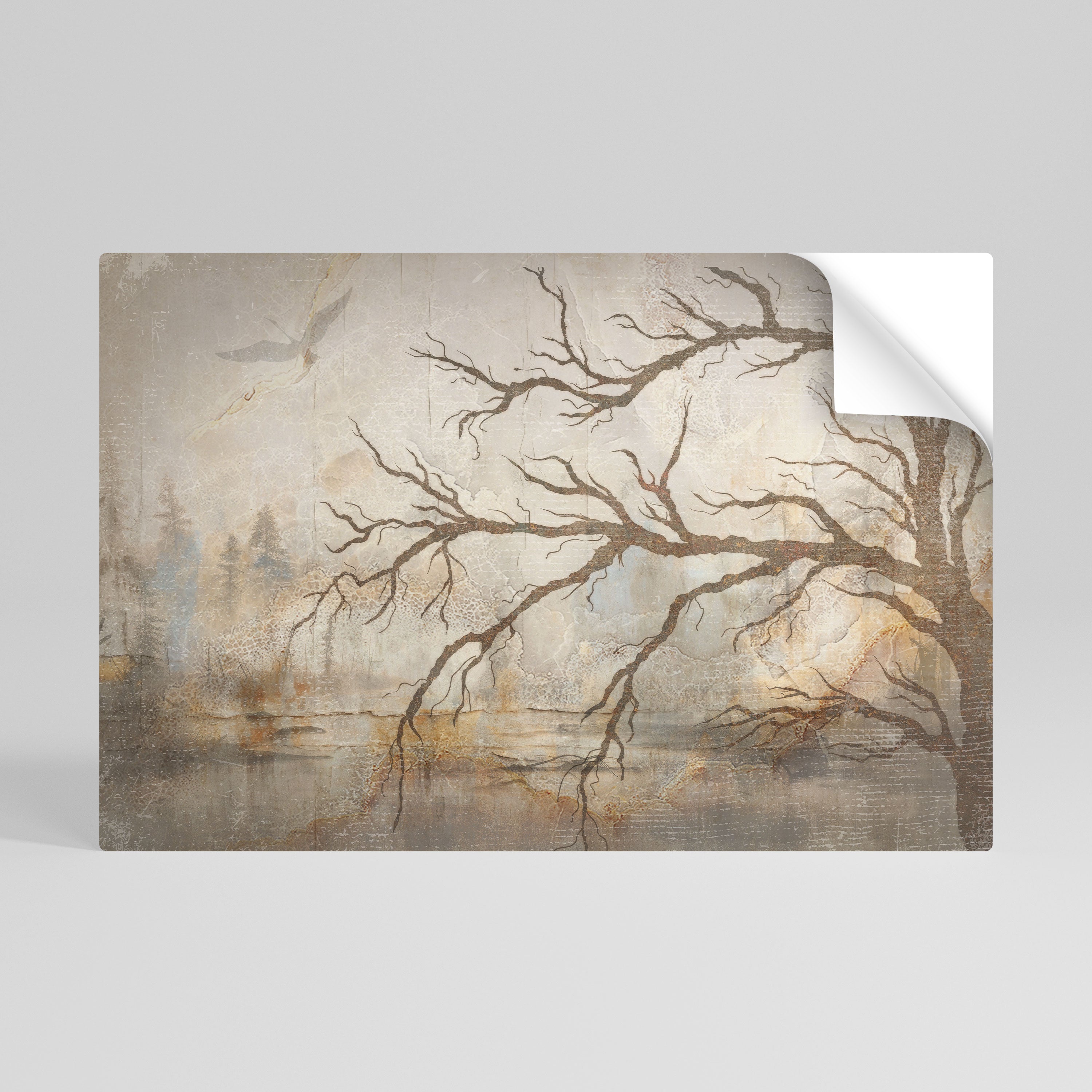 FLIGHT OF FANTASY Póster adhesivo horizontal