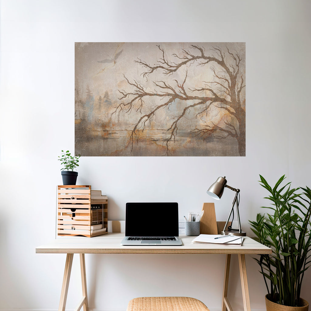 Póster horizontal autoadhesivo VUELO DE FANTASÍA