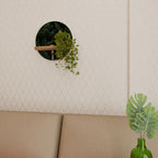 WHISPERING WOODLAND Estante Redondo Decorativo en Efecto Roble