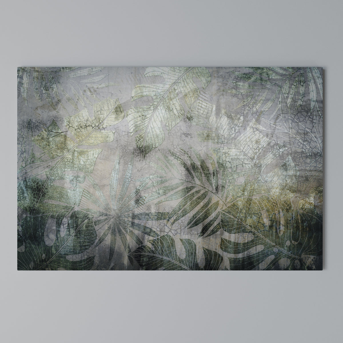 HARMONY IN GREENERY Cuadro en lienzo horizontal