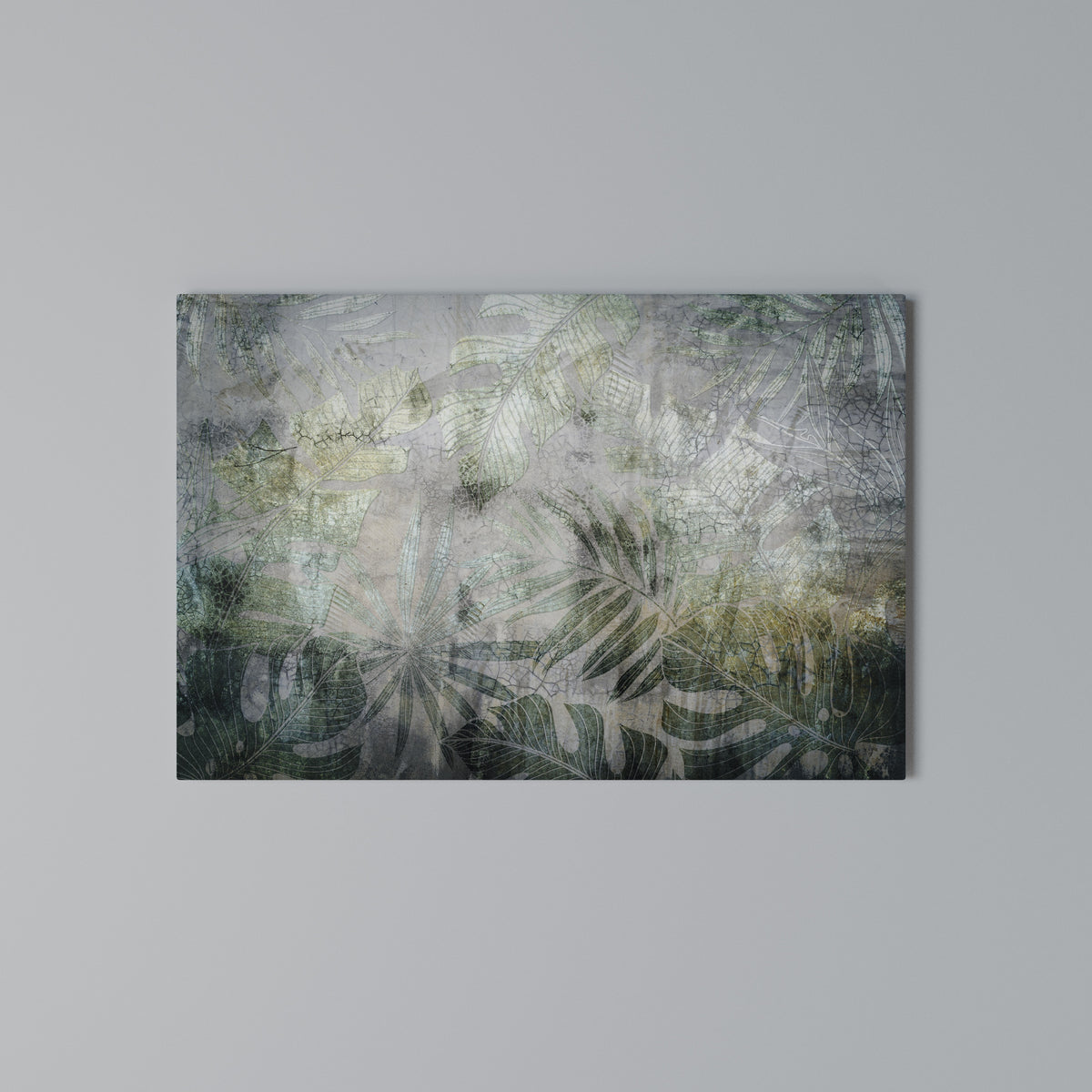 HARMONY IN GREENERY Cuadro en lienzo horizontal