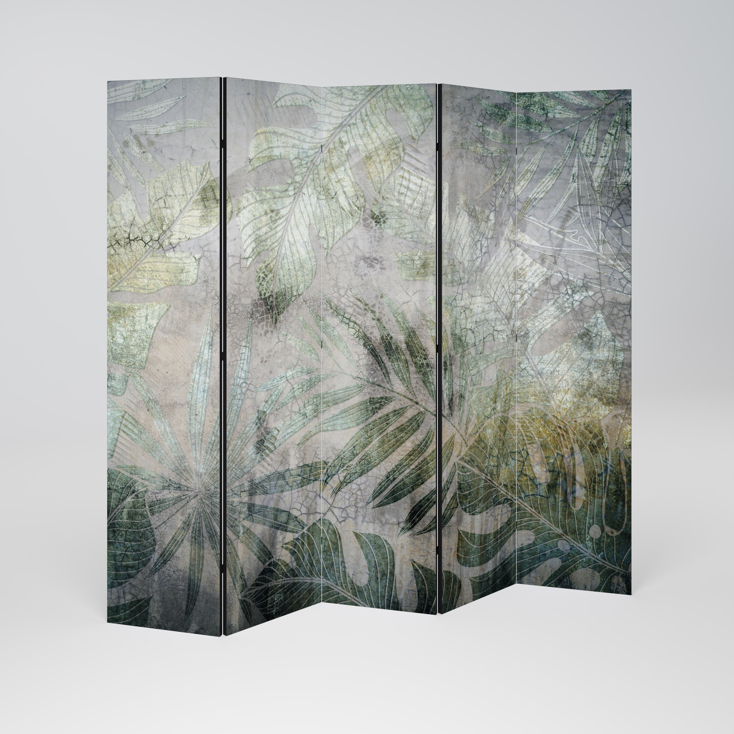 HARMONY IN GREENERY Biombo de 5 paneles