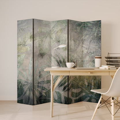 HARMONY IN GREENERY Biombo de 5 paneles