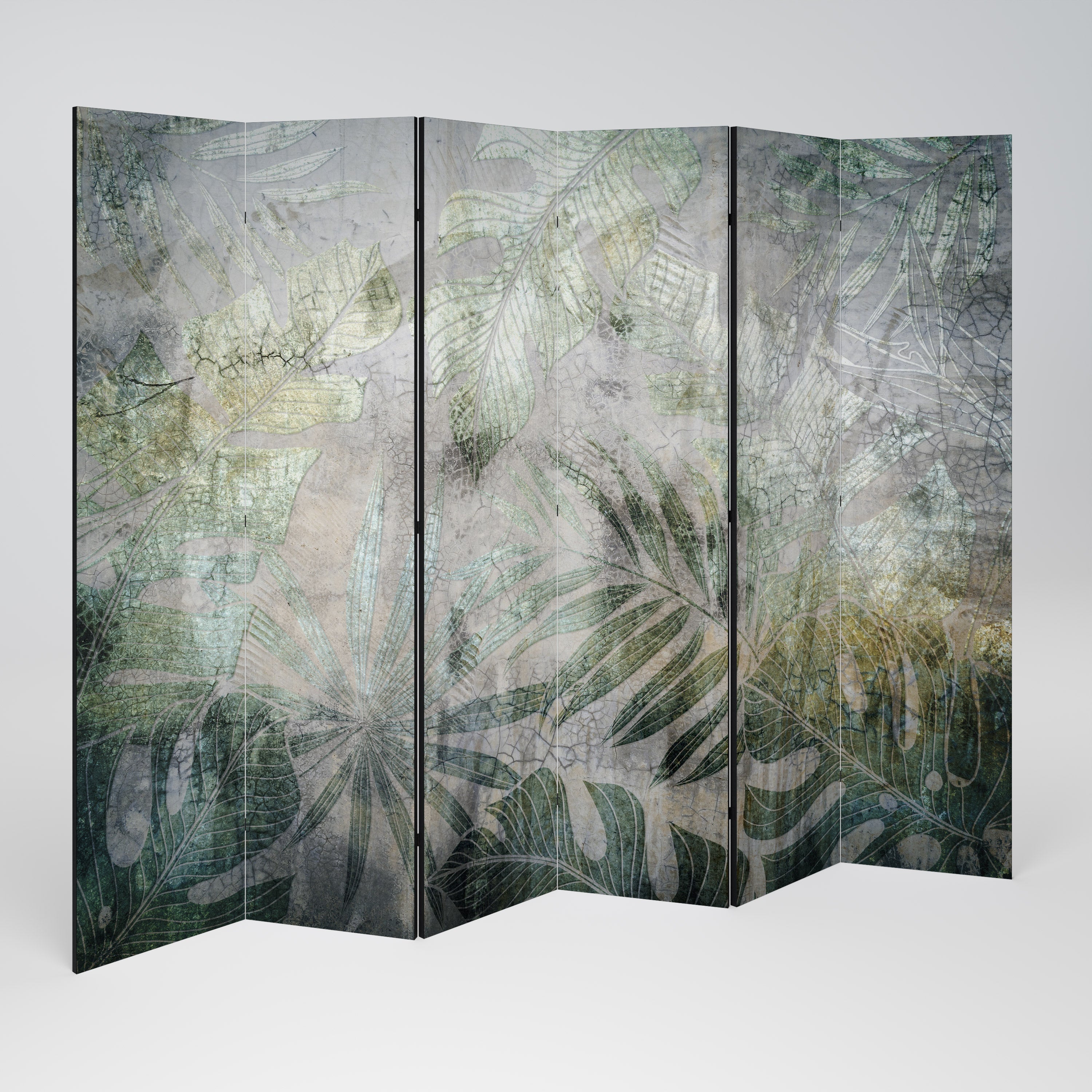 HARMONY IN GREENERY 6-Panel Room Divider