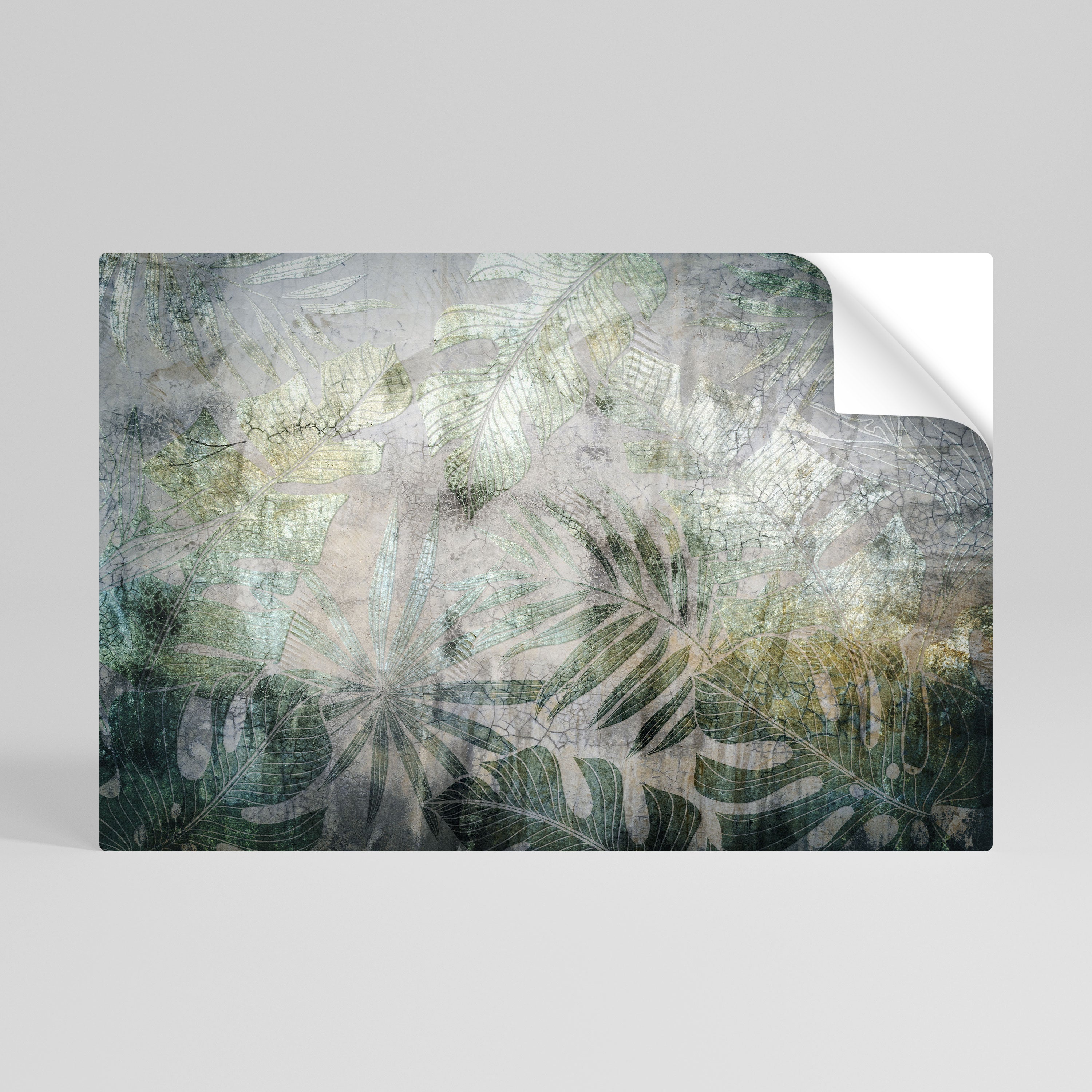 HARMONY IN GREENERY Póster adhesivo horizontal