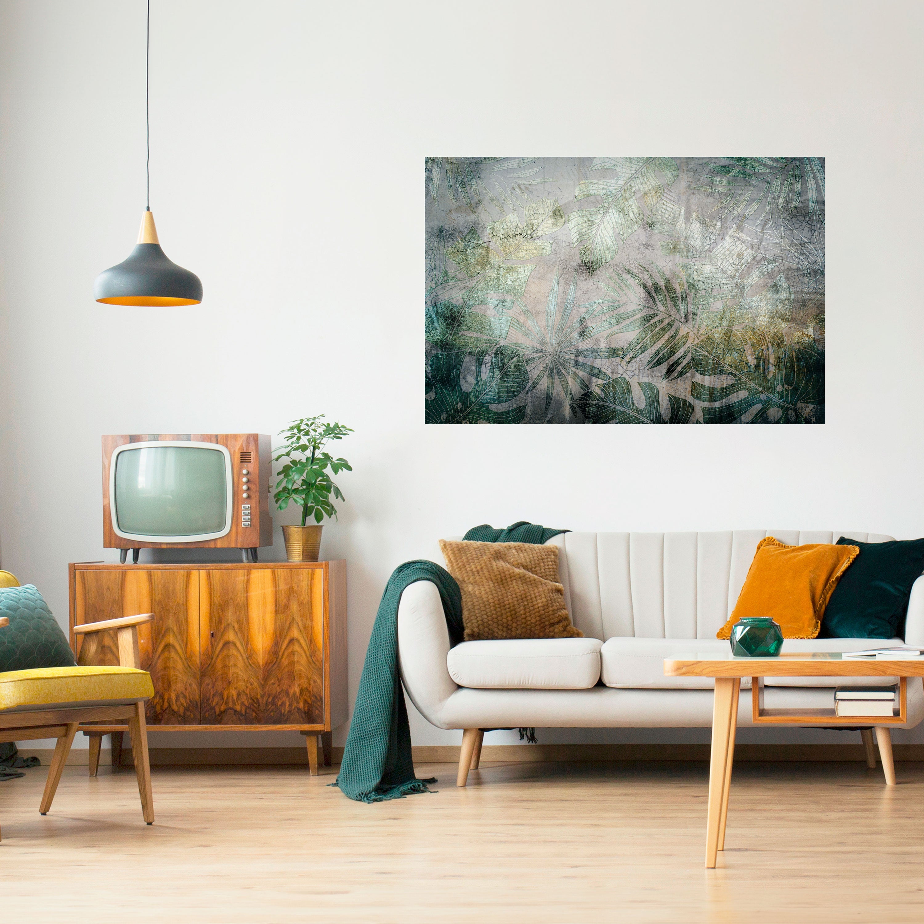 Póster horizontal autoadhesivo "ARMONÍA EN EL VERDEO"