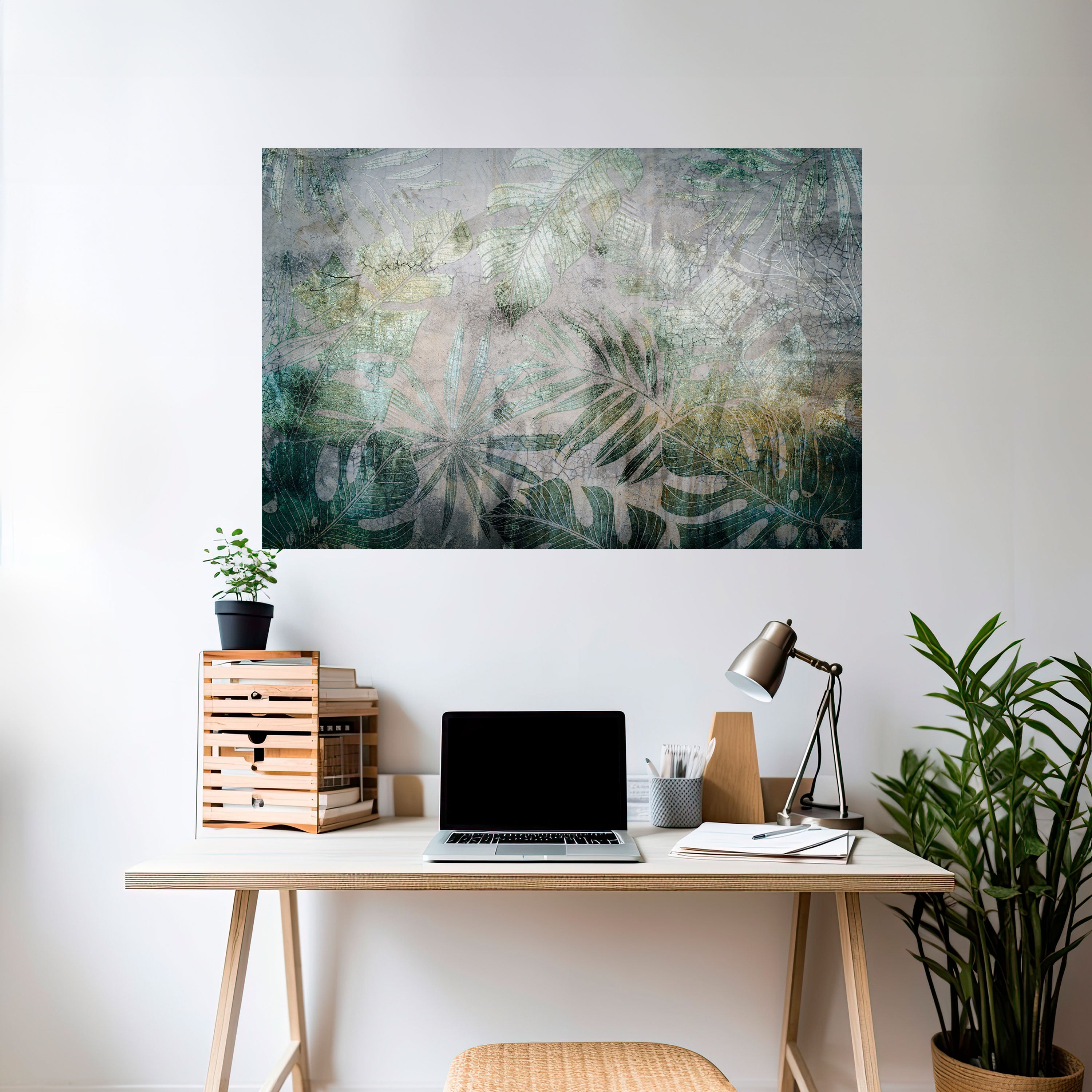 Póster horizontal autoadhesivo "ARMONÍA EN EL VERDEO"