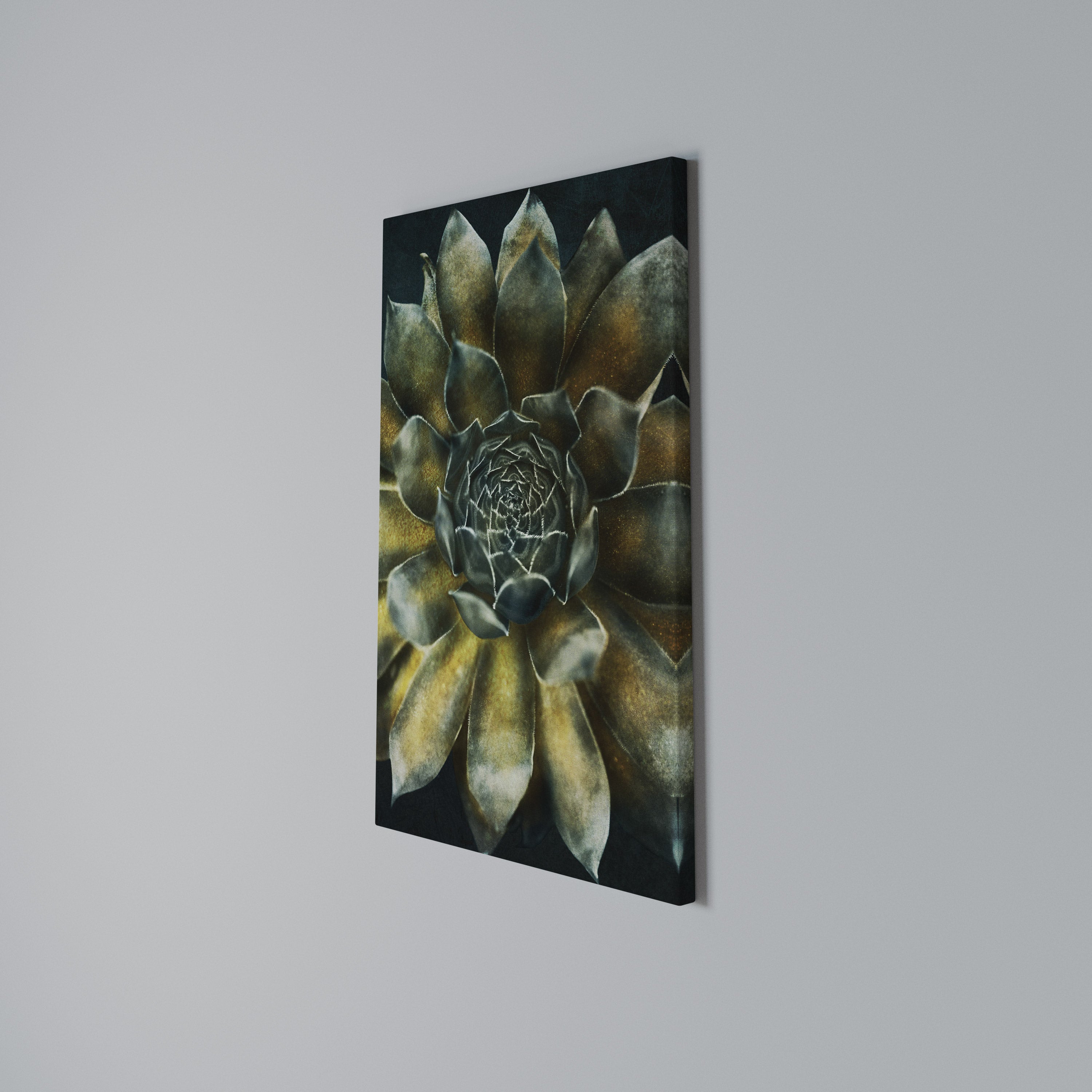 MYSTICAL SUCCULENT WHIRL Cuadro en lienzo vertical