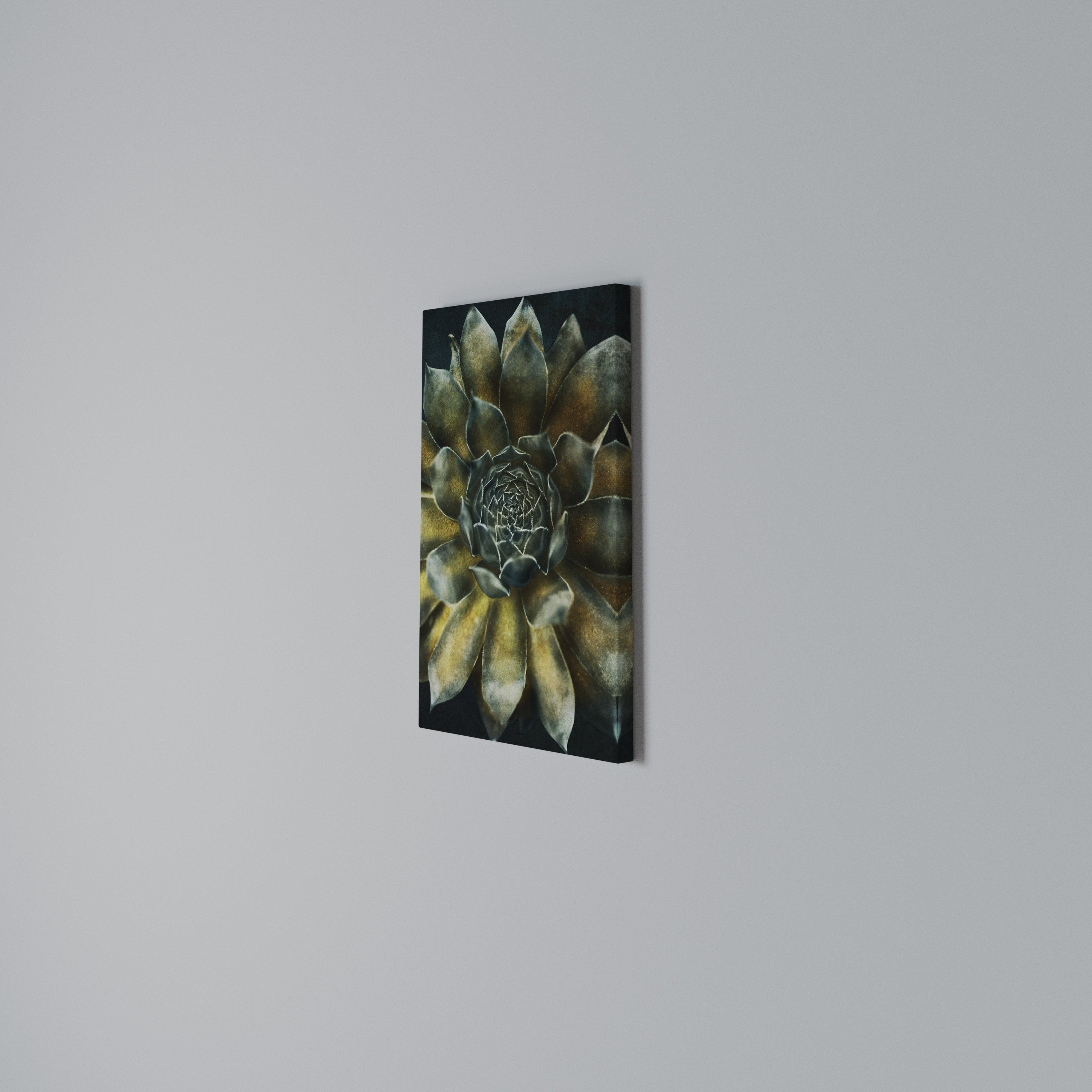 MYSTICAL SUCCULENT WHIRL Cuadro en lienzo vertical