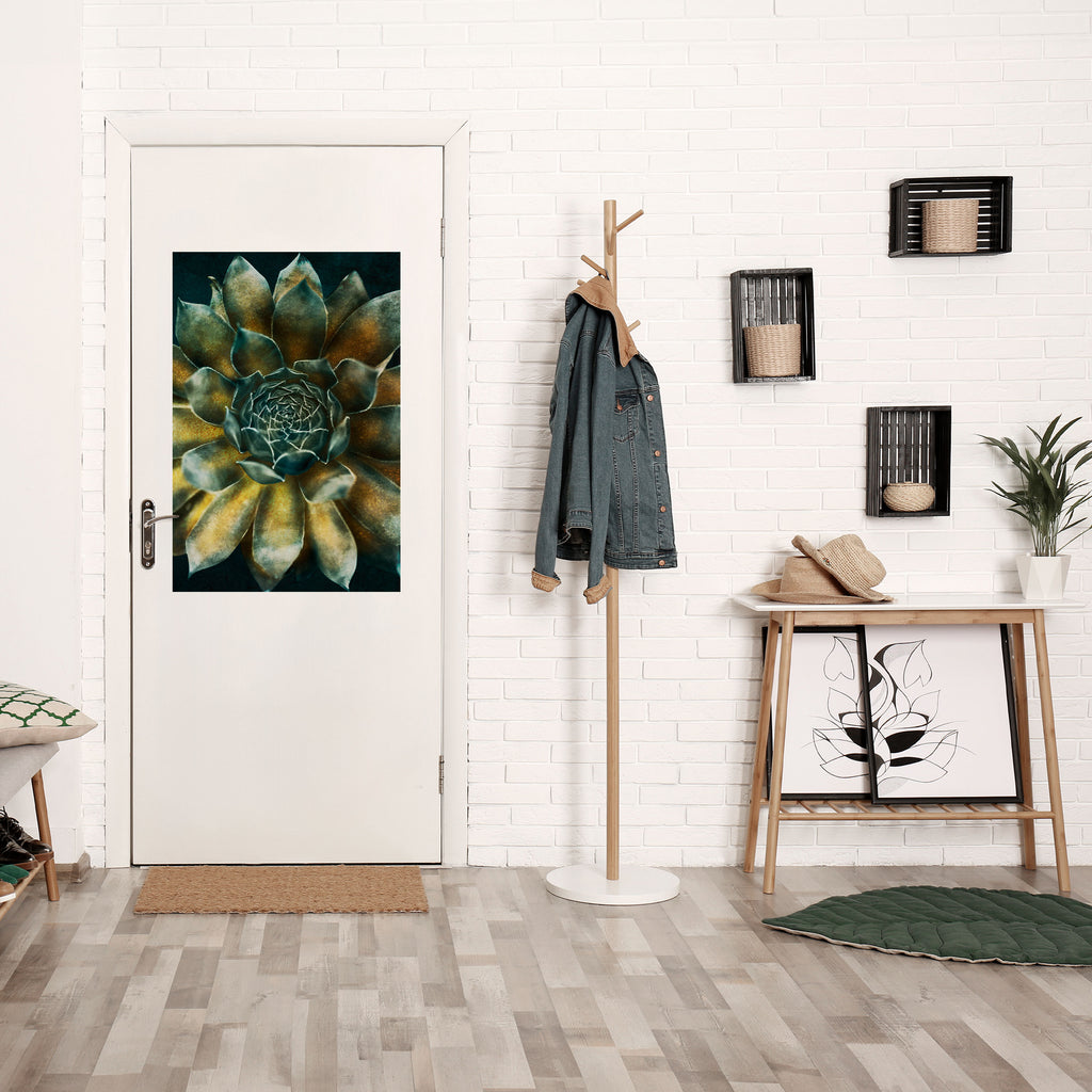 MYSTICAL SUCCULENT WHIRL Peel and Stick Vertical Poster