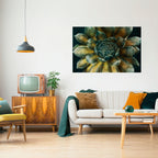 MYSTICAL SUCCULENT WHIRL Peel and Stick Horizontal Poster