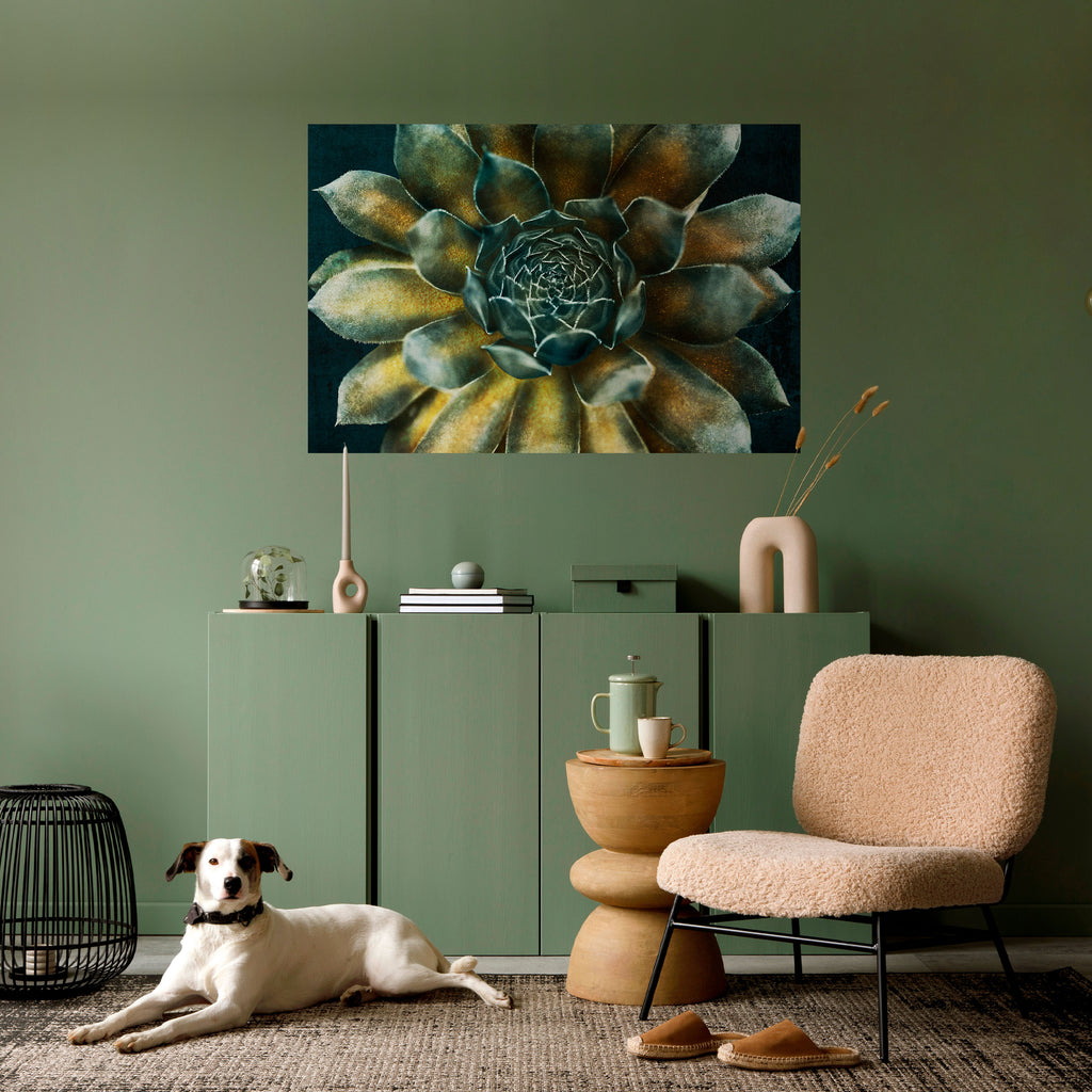 Póster horizontal autoadhesivo "MÍSTICO SUCULENT WHIRL"