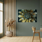 MYSTICAL SUCCULENT WHIRL Peel and Stick Horizontal Poster