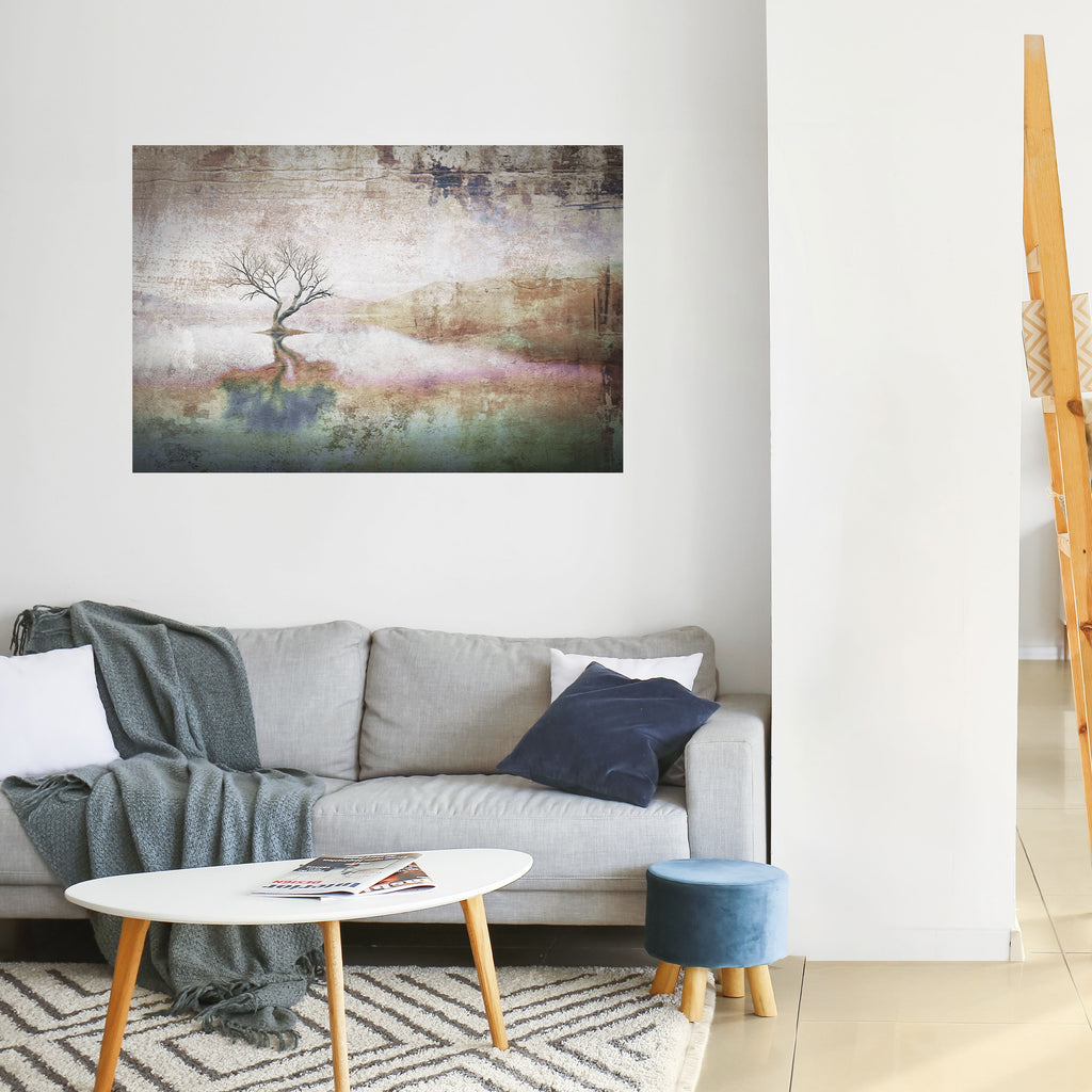 MEMORIAS DESVANECIDAS Póster horizontal autoadhesivo