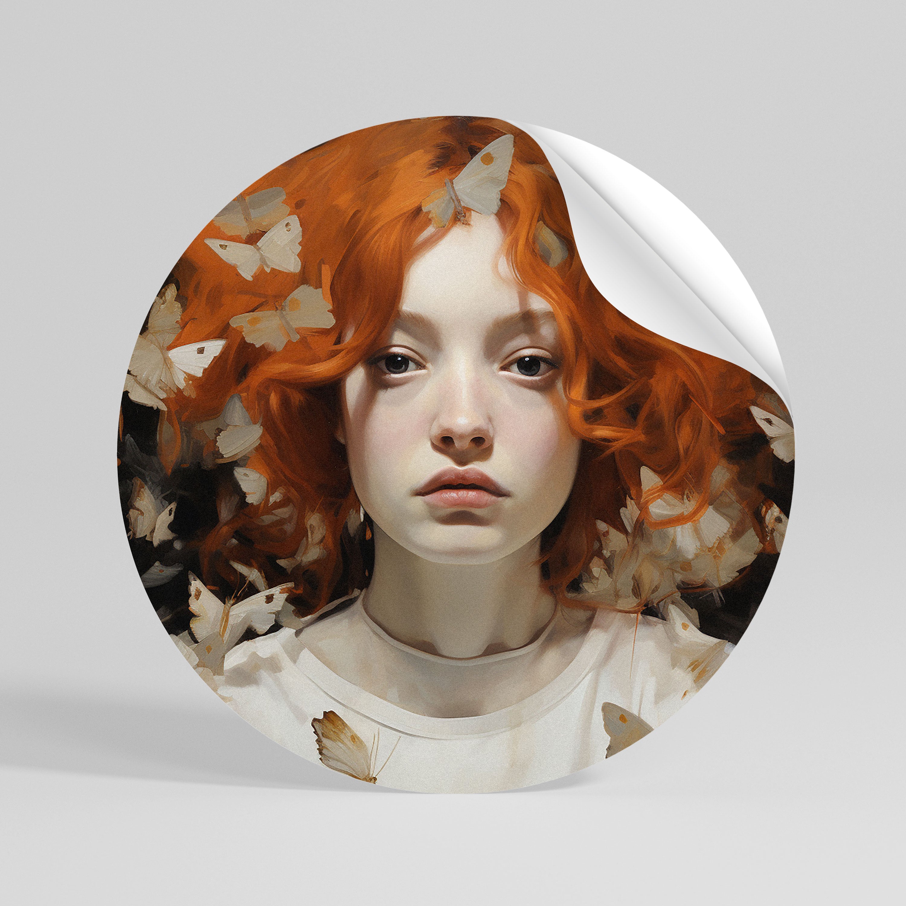 BUTTERFLY DREAMS Vinilo adhesivo redondo