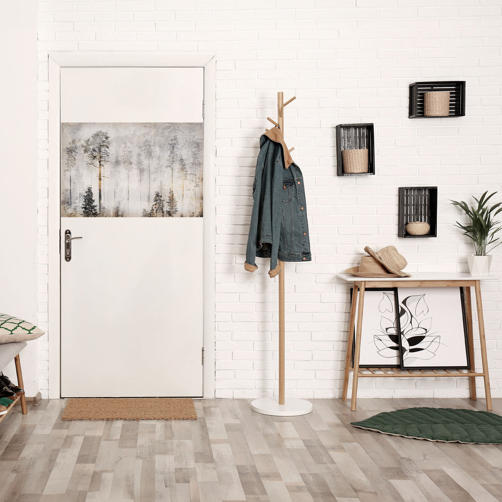 DESVANECIMIENTO EN LOS ÁRBOLES Póster horizontal despegable y adhesivo