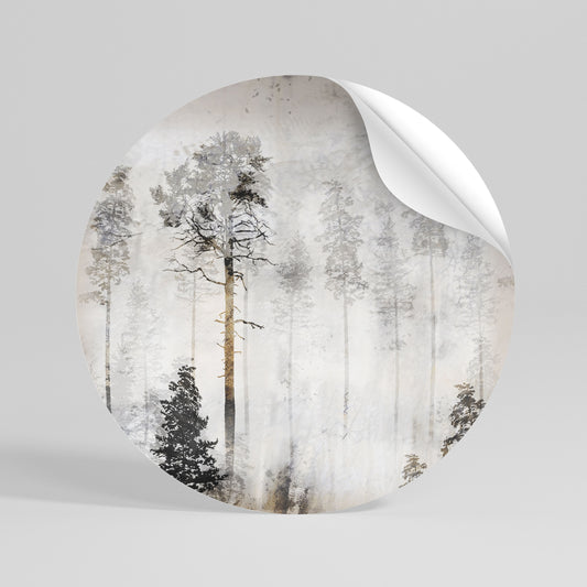FADE IN THE TREES Vinilo adhesivo redondo