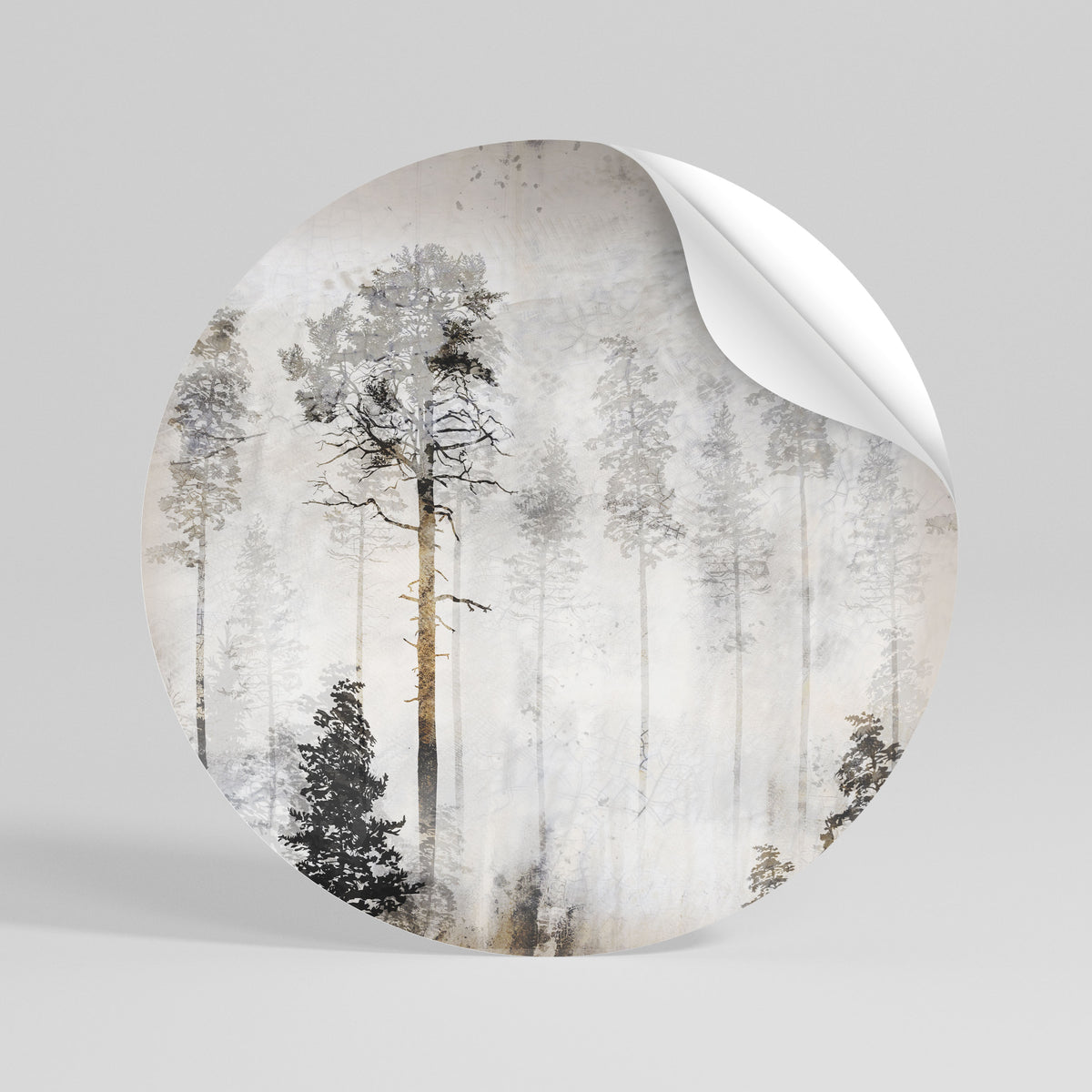 FADE IN THE TREES Vinilo adhesivo redondo
