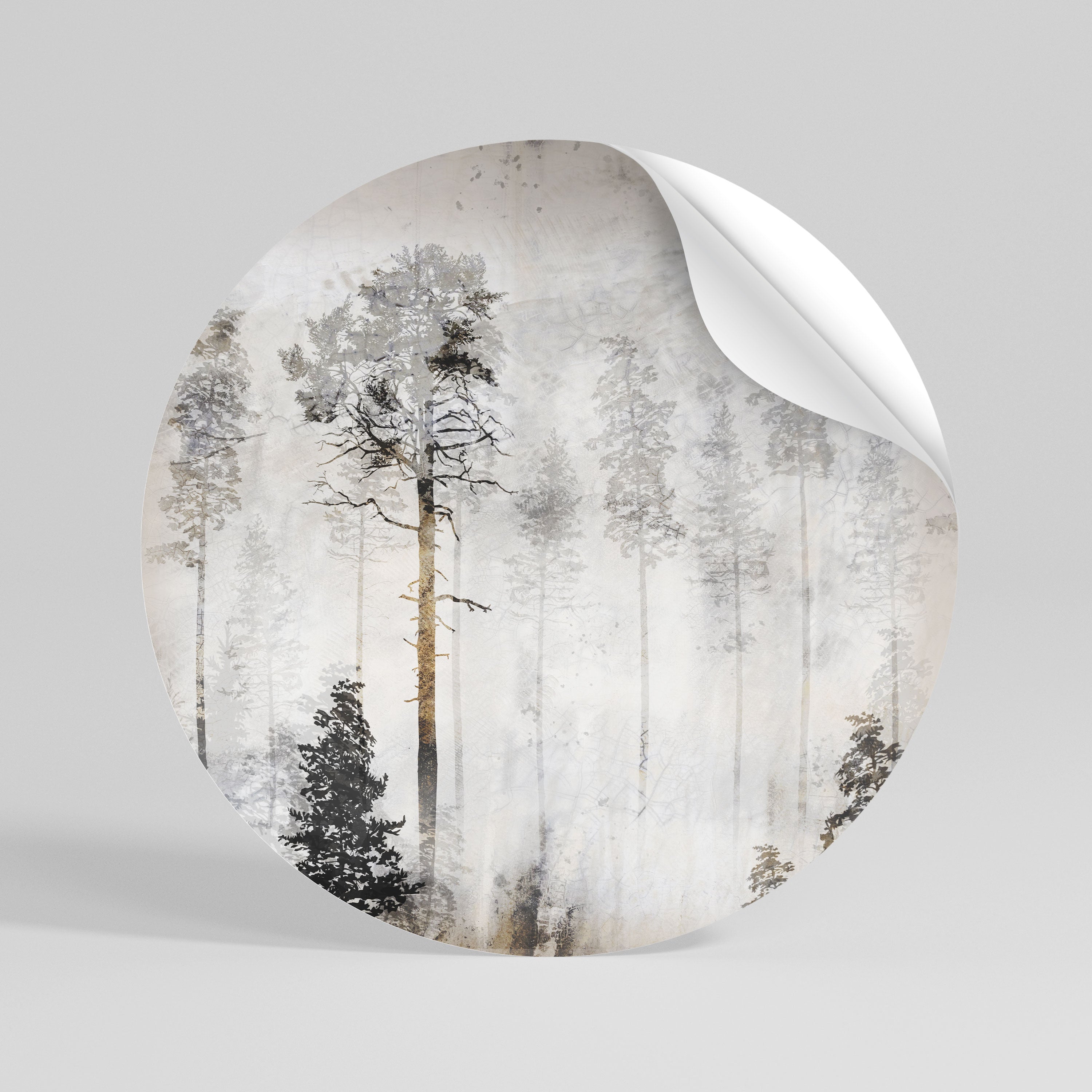 FADE IN THE TREES Vinilo adhesivo redondo