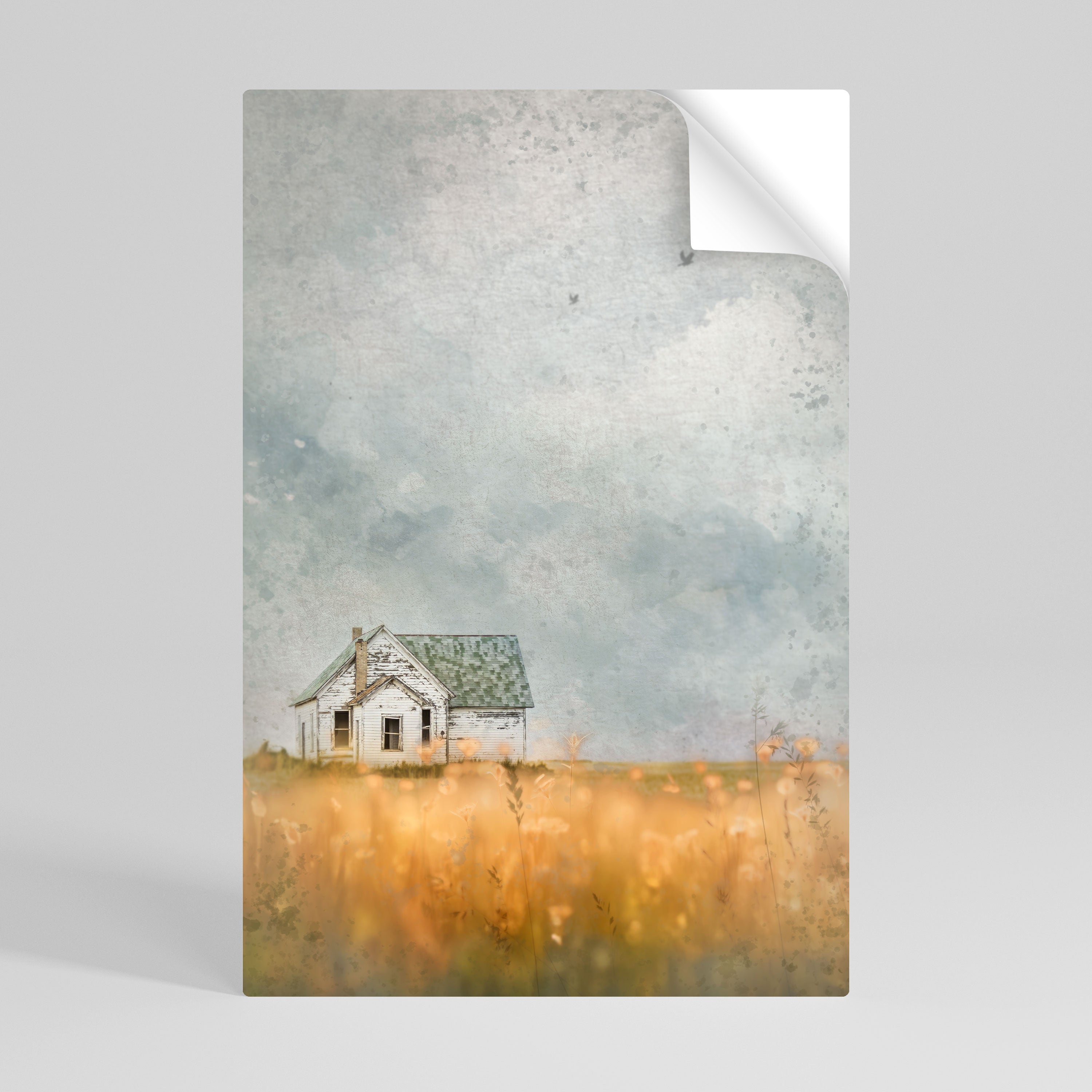 FIELDS OF FADING LIGHT Peel and Stick Vertical Poster