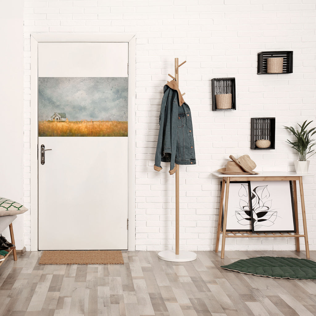 Póster horizontal autoadhesivo "Campos de luz que se desvanece"