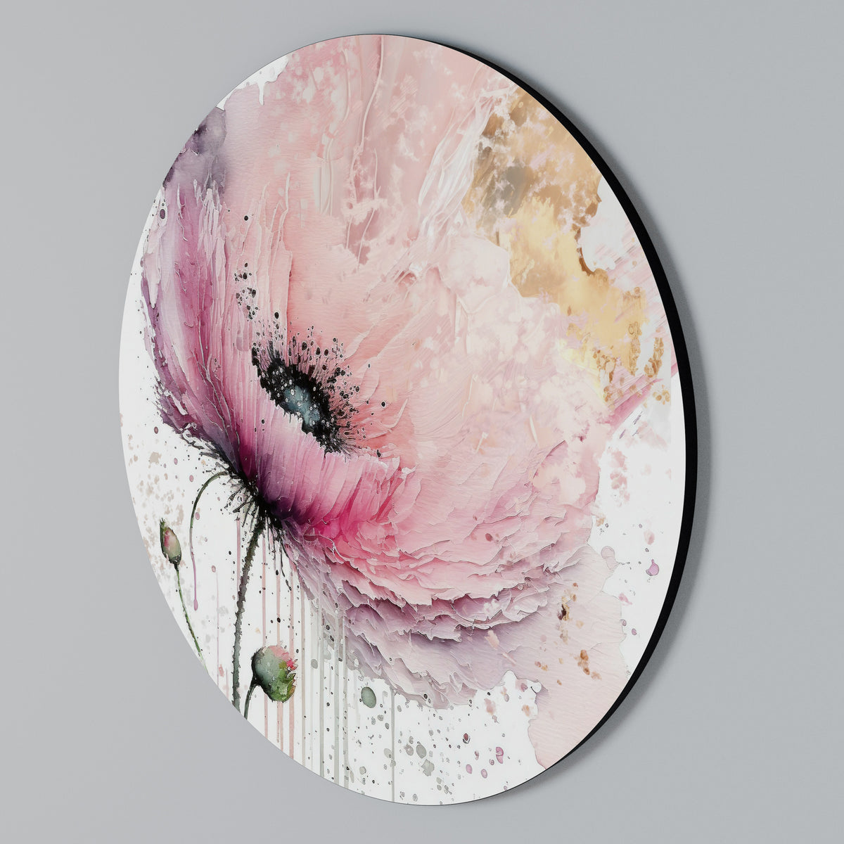 VIVID TRANQUILITY Arte de pared redondo