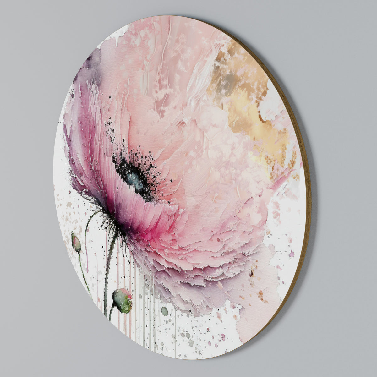 VIVID TRANQUILITY Arte de pared redondo