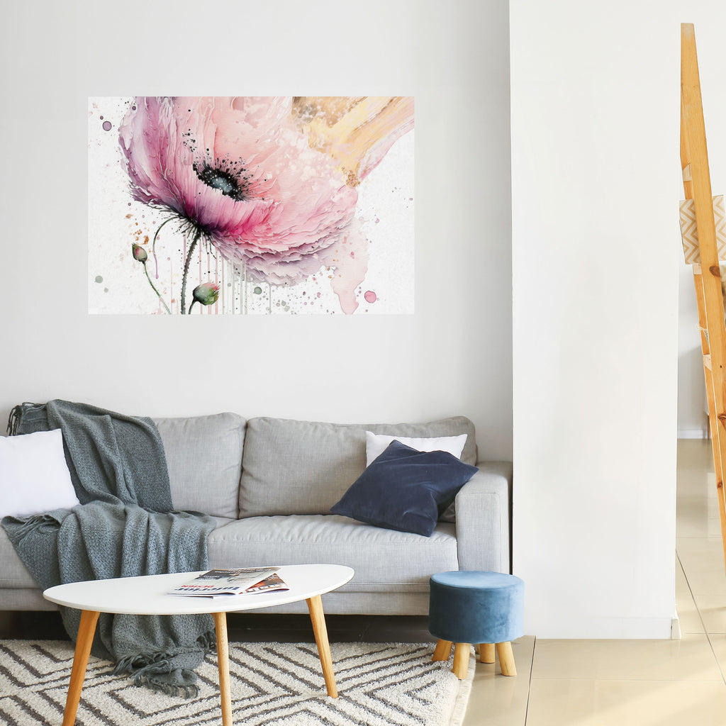 Póster horizontal autoadhesivo TRANQUILIDAD VÍVIDA