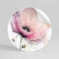 VIVID TRANQUILITY Peel and Stick Round Sticker
