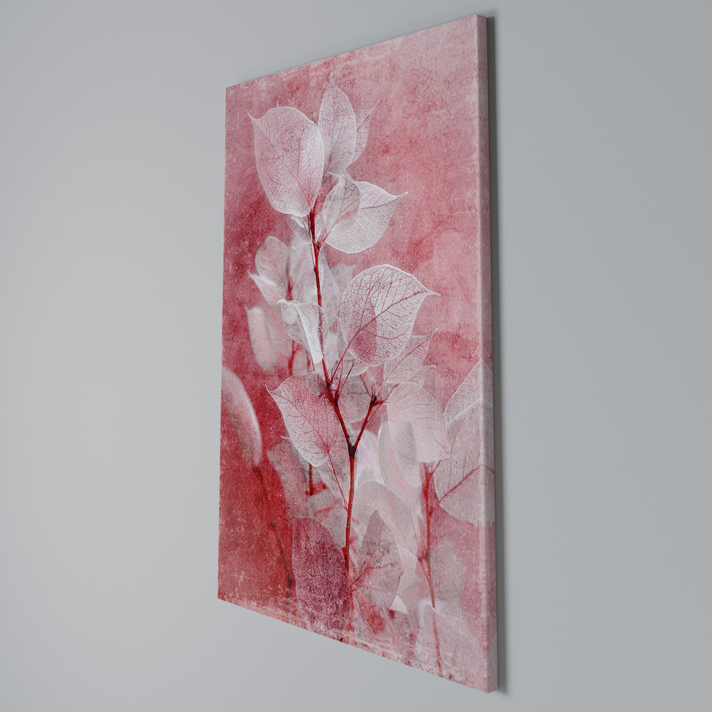 ETHERAL PETAL GLOW Cuadro en lienzo vertical
