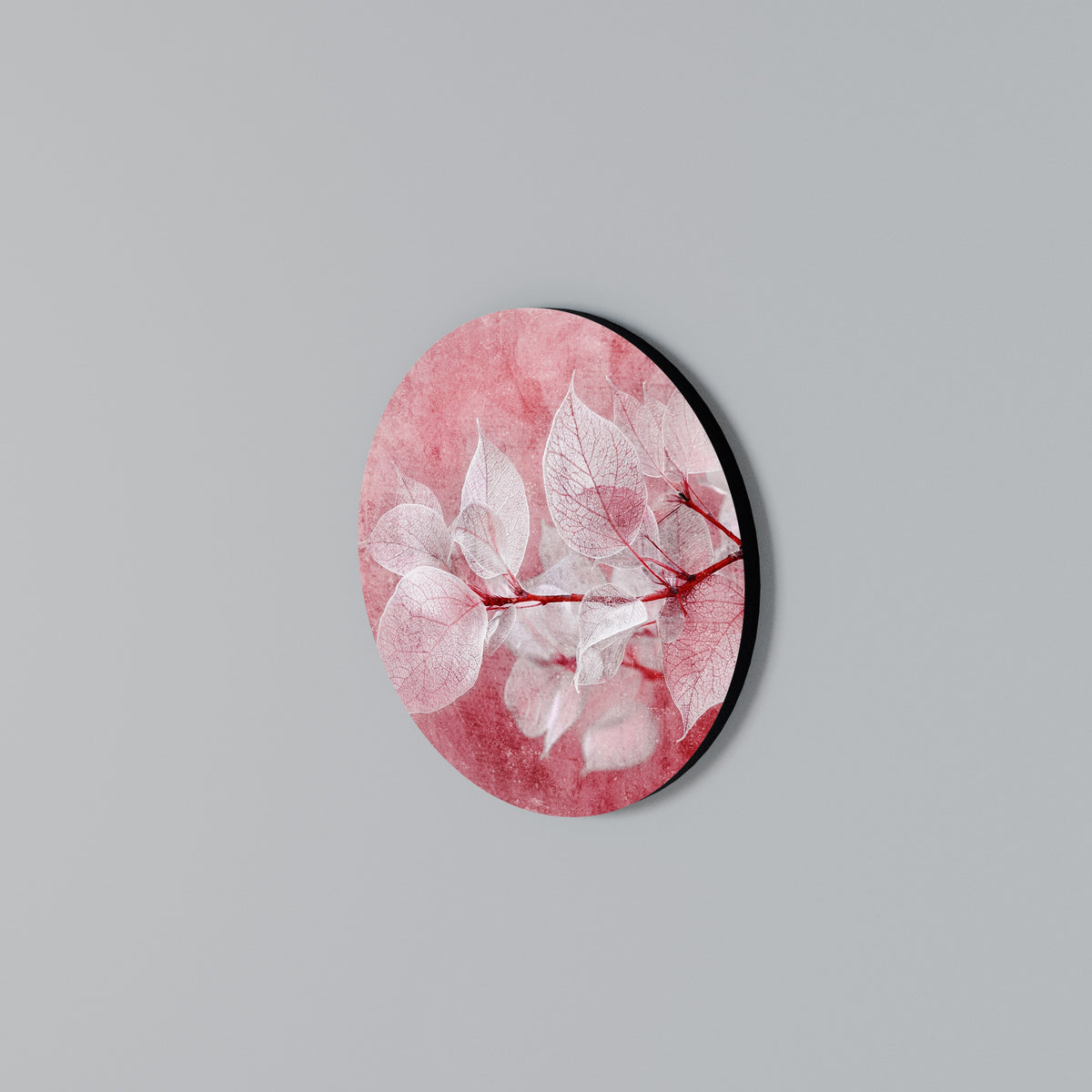 ETHERAL PETAL GLOW Arte de pared redondo