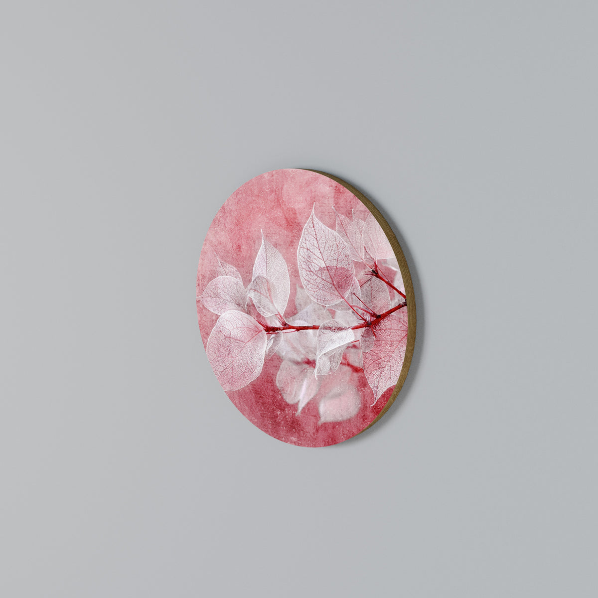 ETHERAL PETAL GLOW Arte de pared redondo