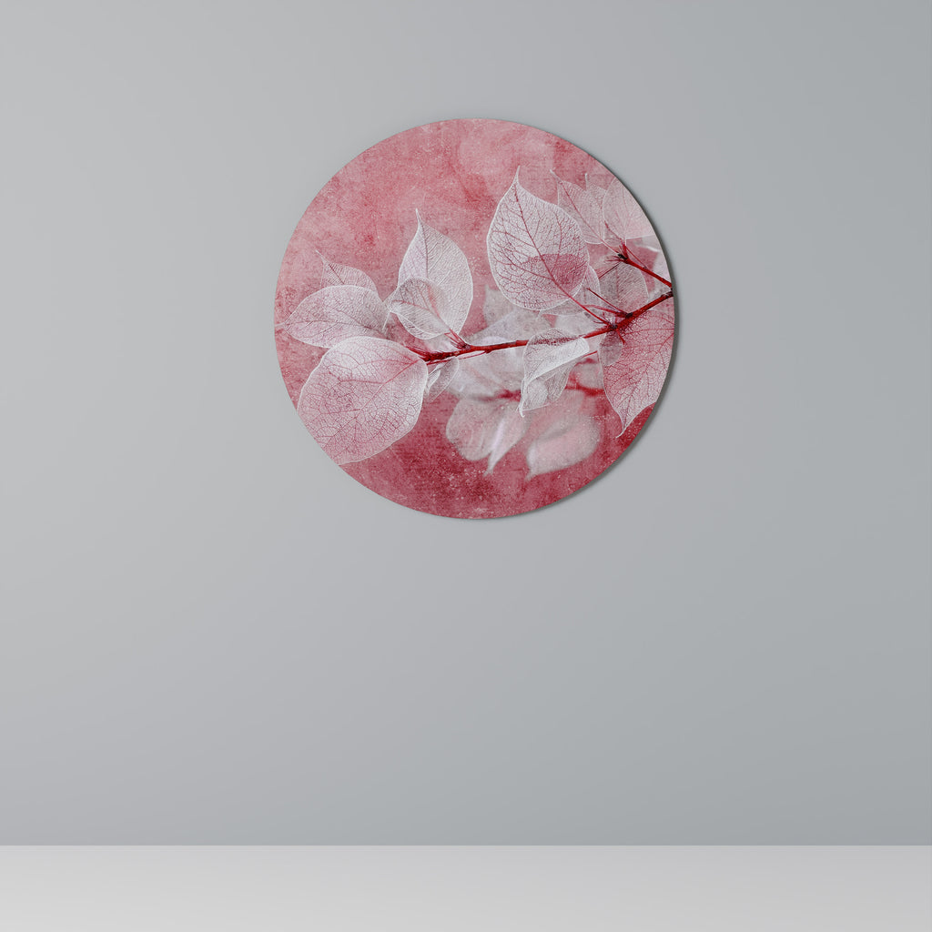 ETHERAL PETAL GLOW Round Wall Art