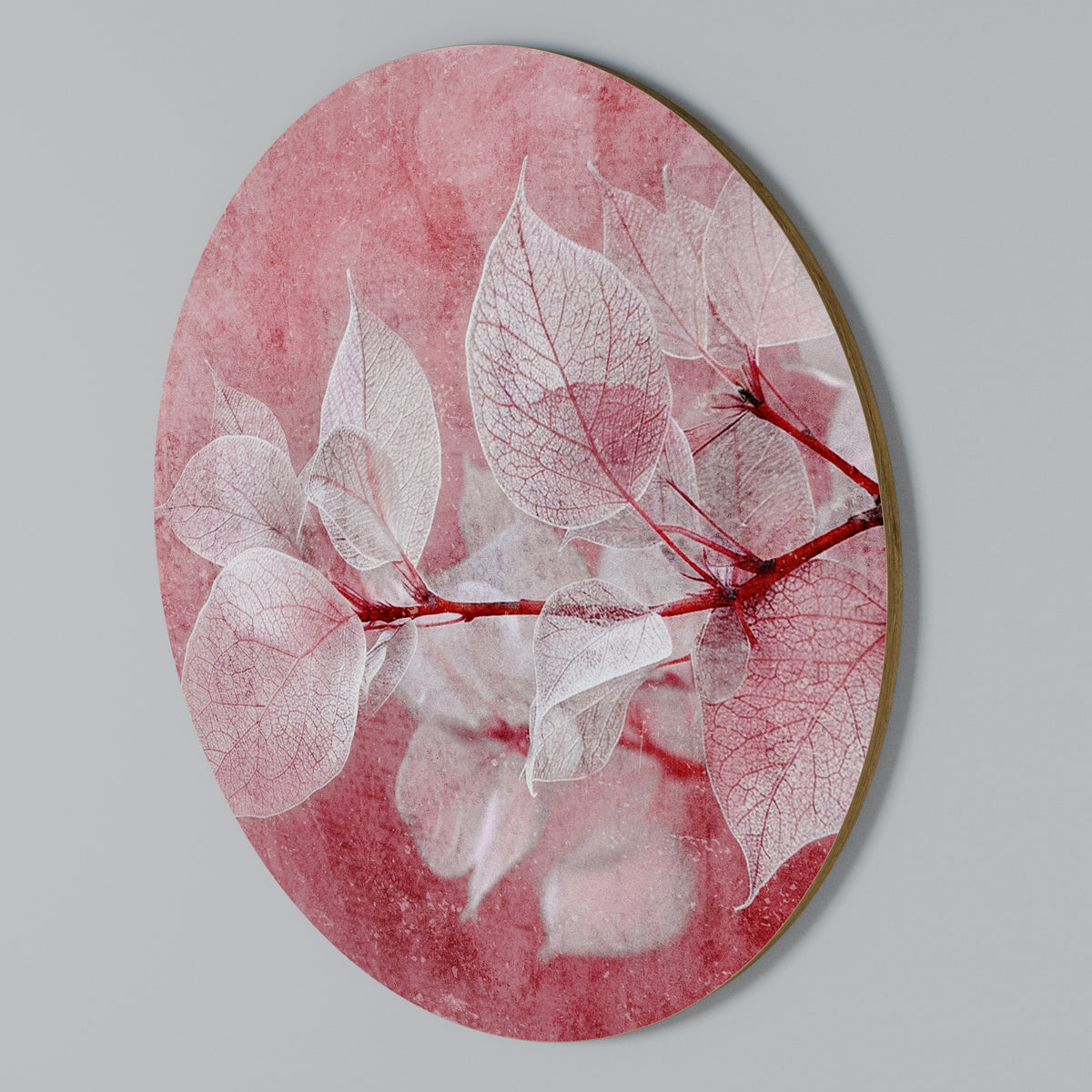 ETHERAL PETAL GLOW Arte de pared redondo