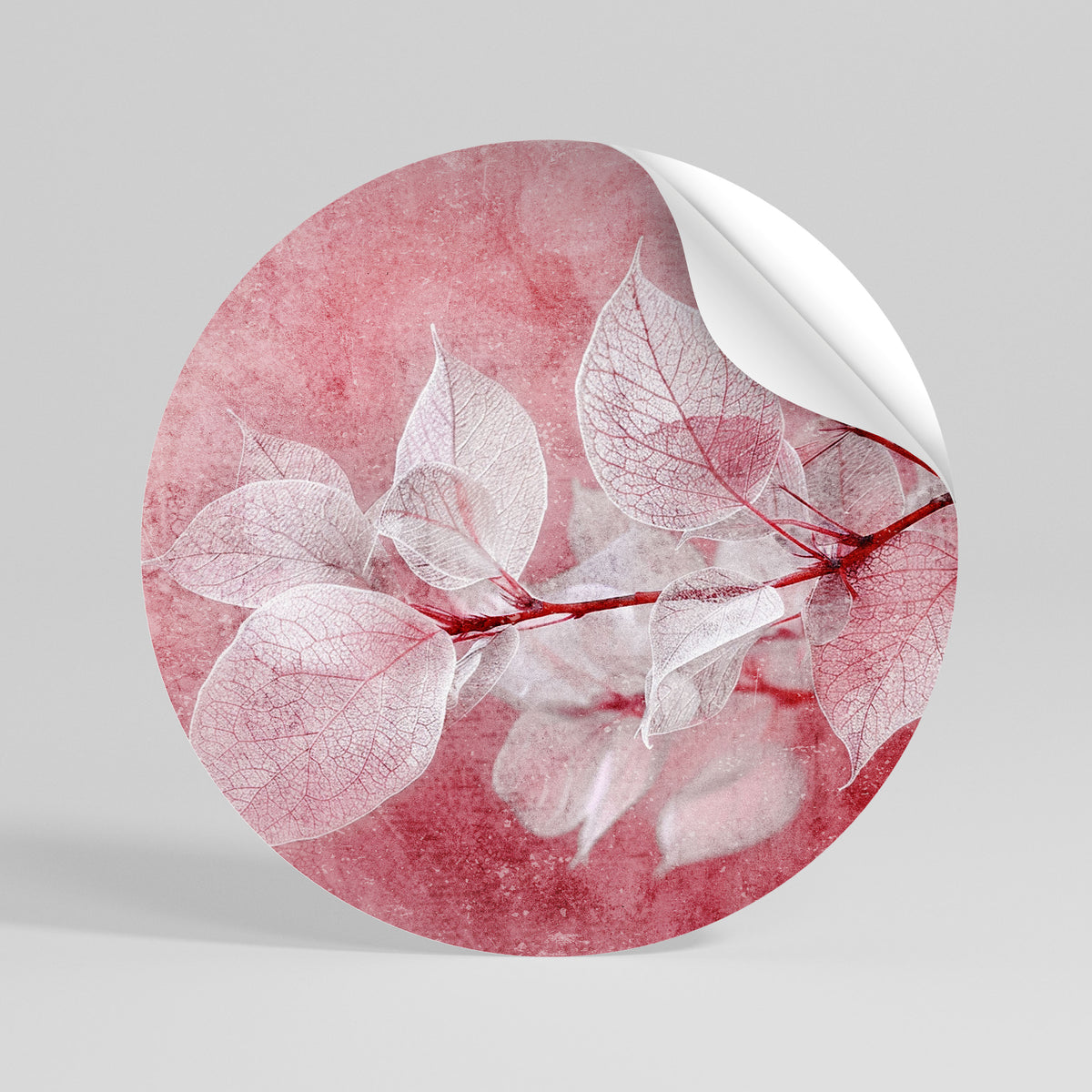ETHERAL PETAL GLOW Vinilo adhesivo redondo