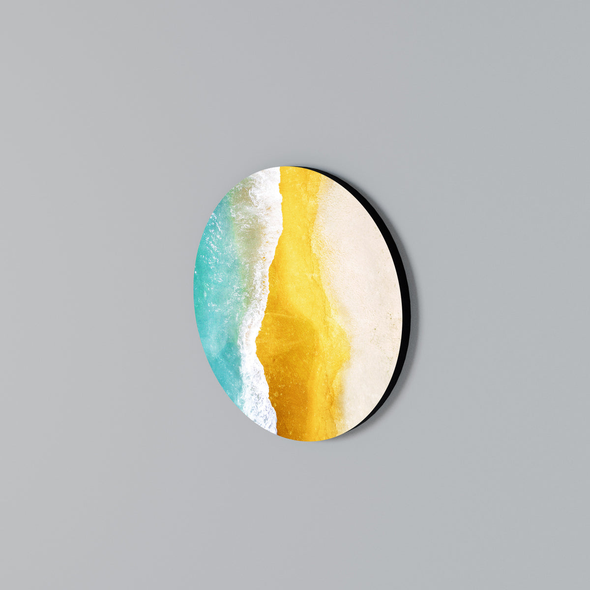 TRILOGY OF TIDES Arte de pared redondo