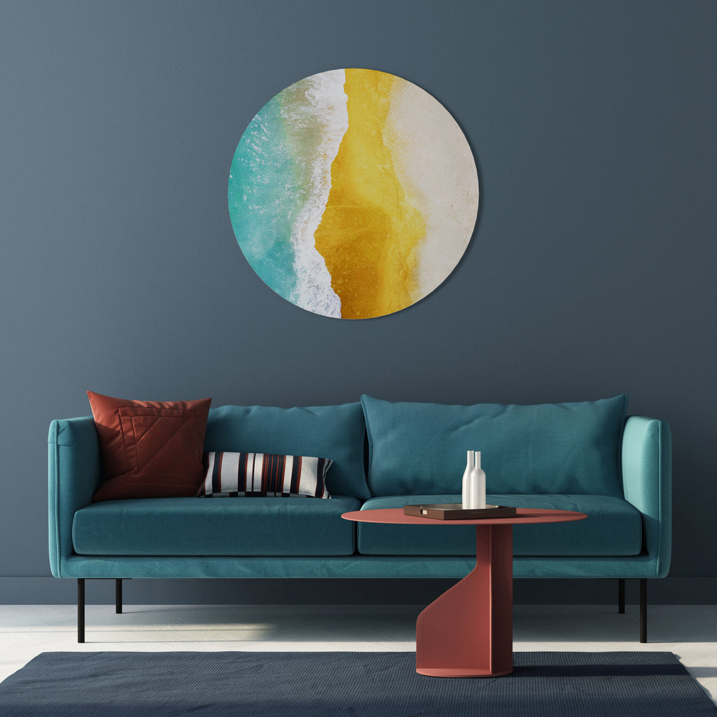 TRILOGY OF TIDES Round Wall Art