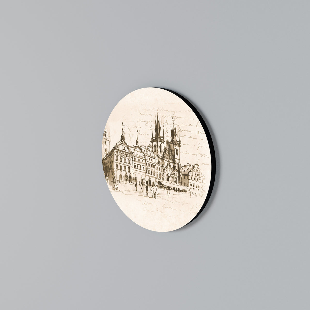 WHISPERS OF ARCHITECTURE Arte de pared redondo