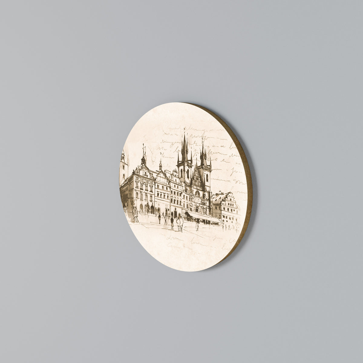 WHISPERS OF ARCHITECTURE Arte de pared redondo